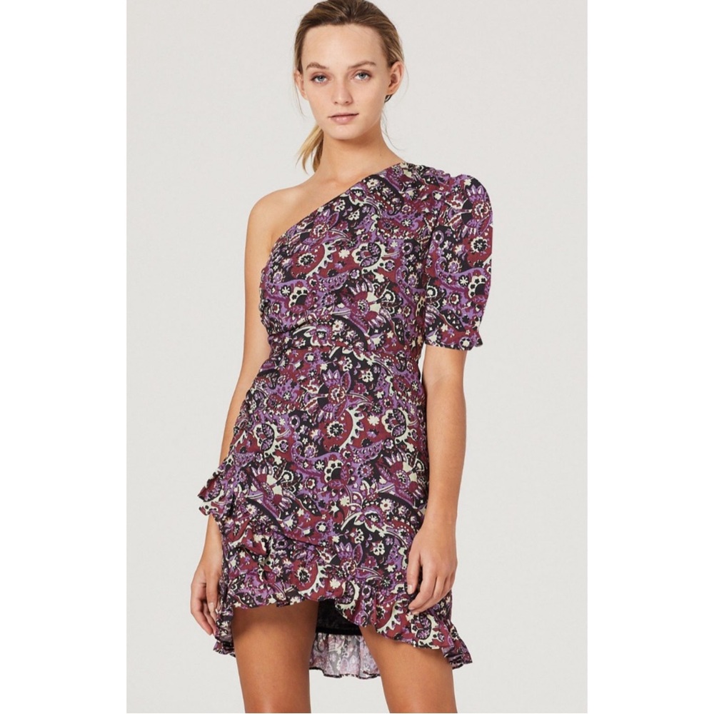 Stevie May Printed ANDROMEDA One Shoulder Dress